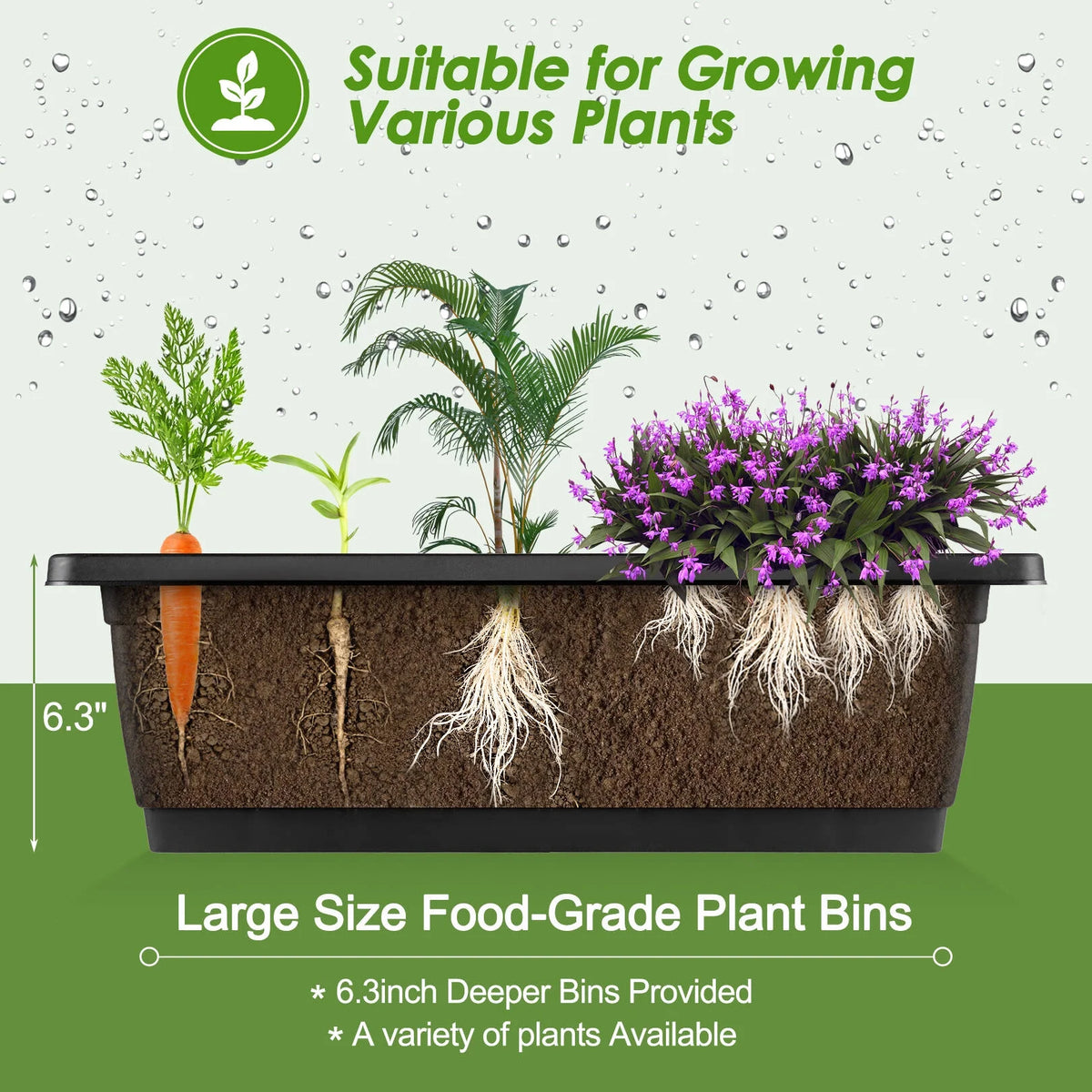 4 ft 5-Tier Raised Garden Bed Planter with Storage Shelf F1146
