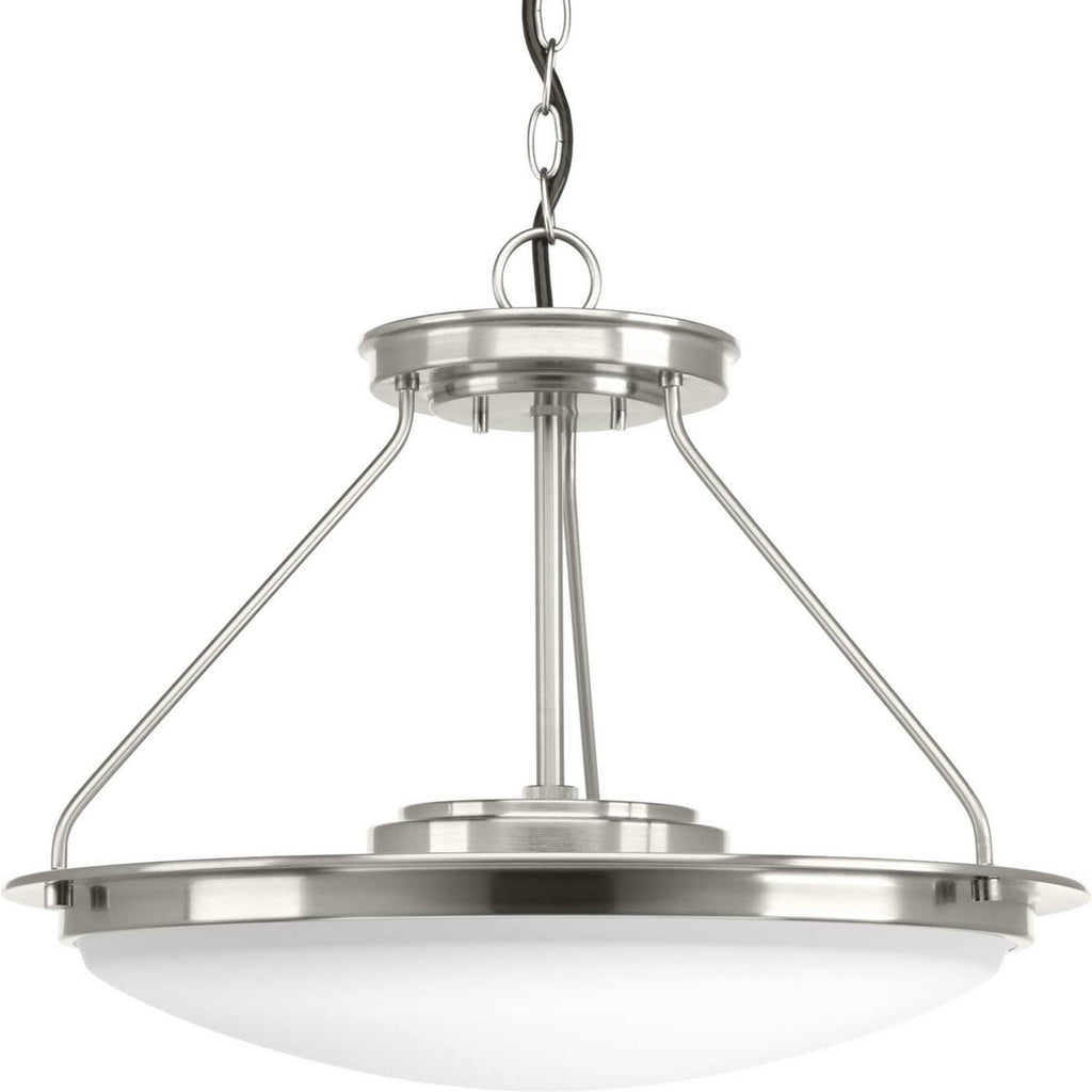 Nickel LED Semi-Flush Light I259