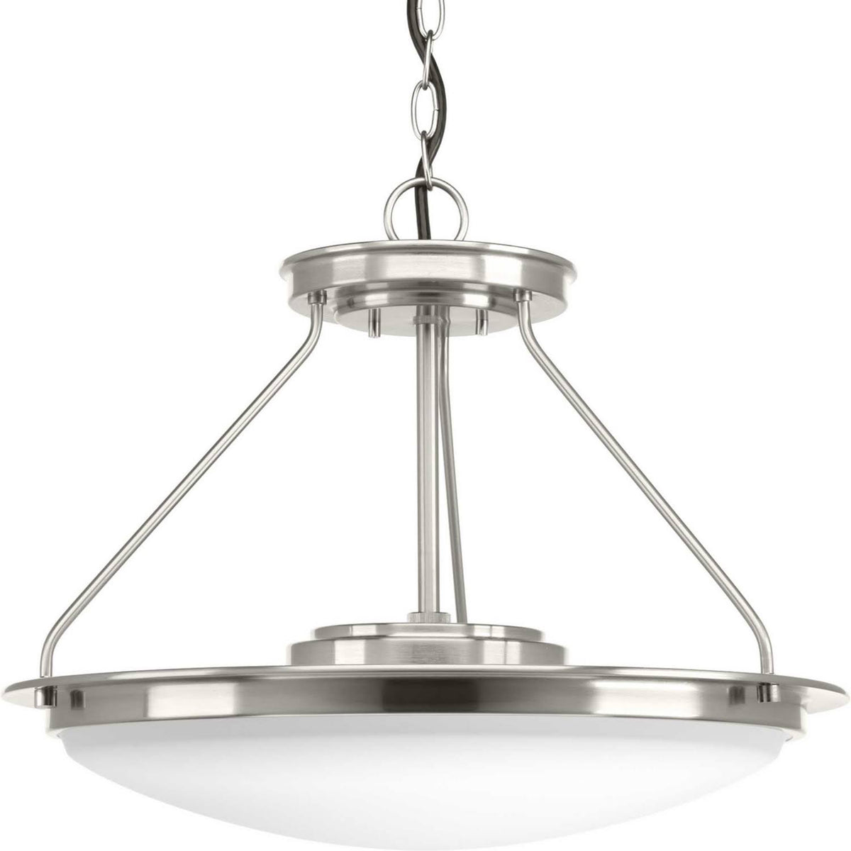 Nickel LED Semi-Flush Light I259