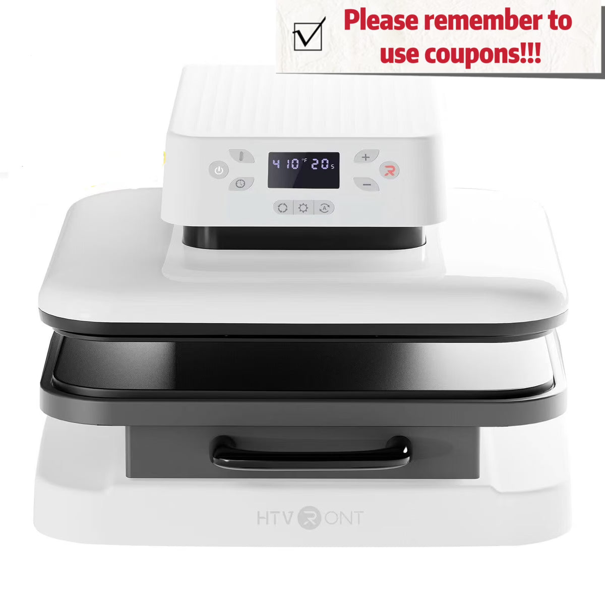 1500W 15"x15" White Auto Heat Press Machine D396