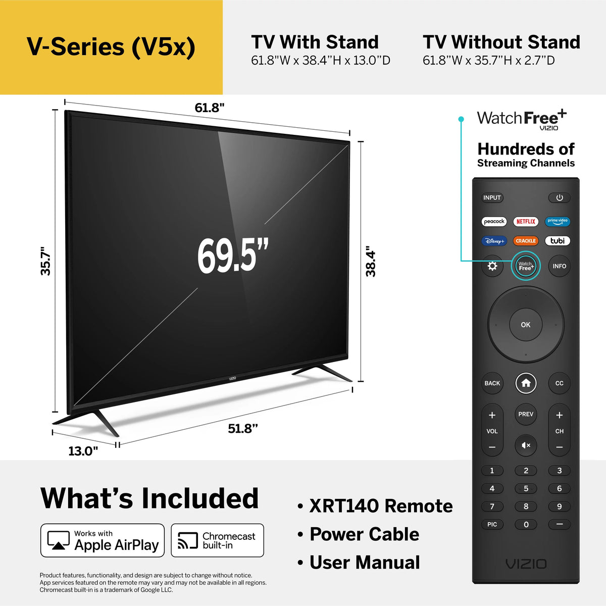 70 Class 4K UHD LED Smart TV F762622