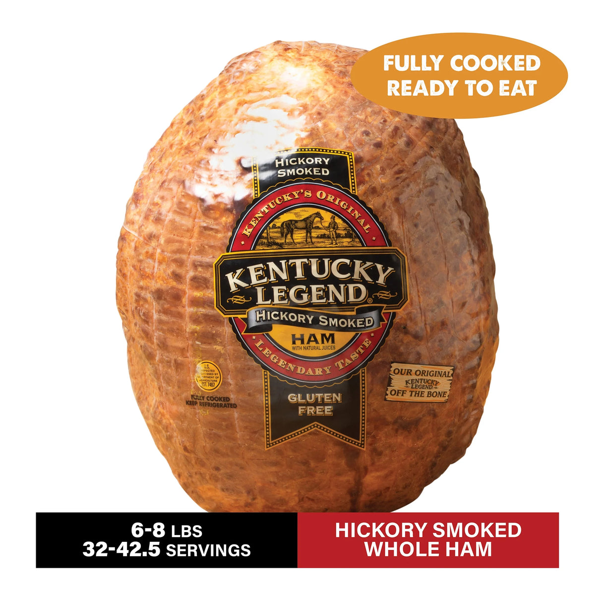 Whole Natural Juice Smoked Ham, 3 oz Serving Size Z1662