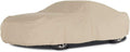 Khaki Polyester Car Cover with Elastic Hem U378217