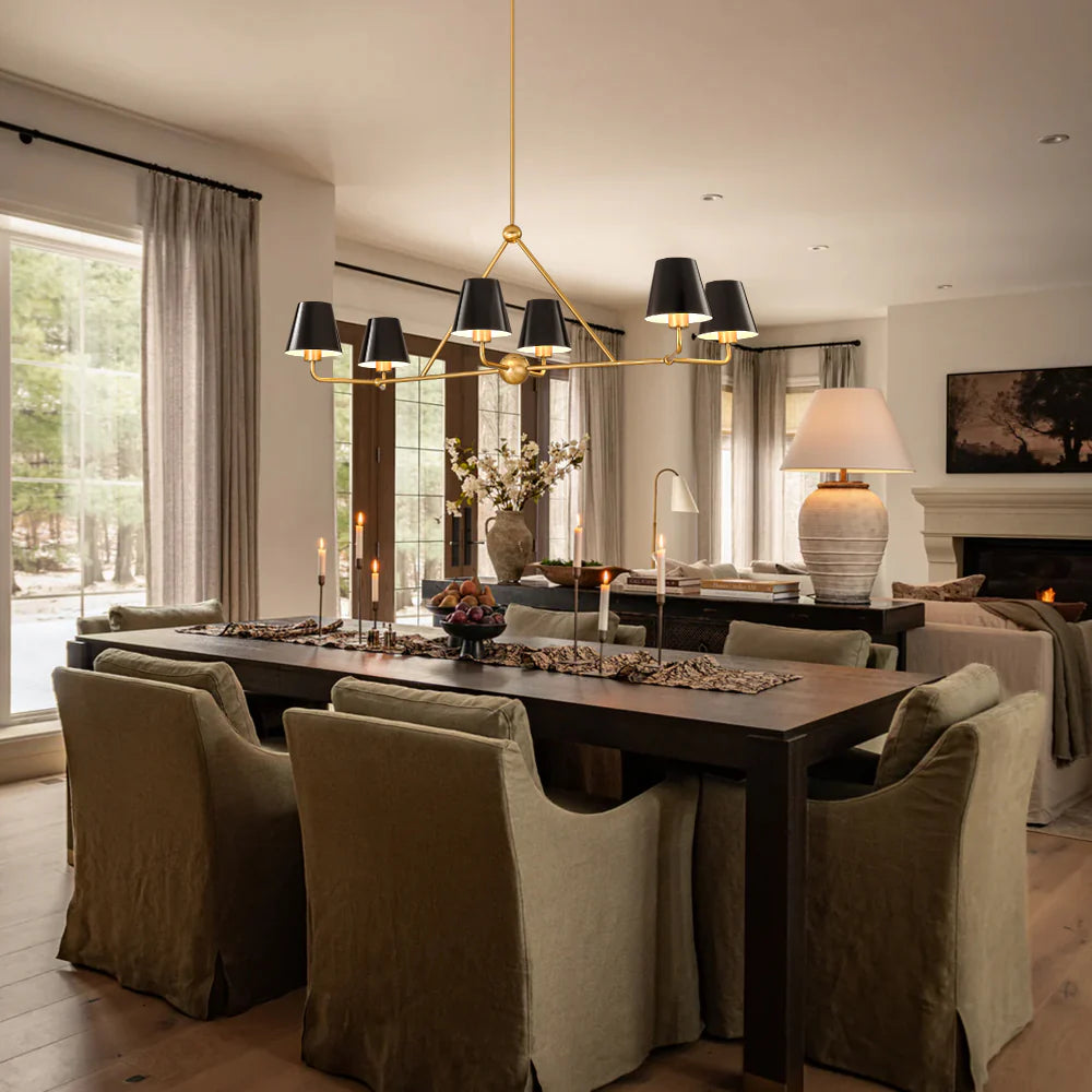6-Light Linear Kitchen Island Pendant F82120