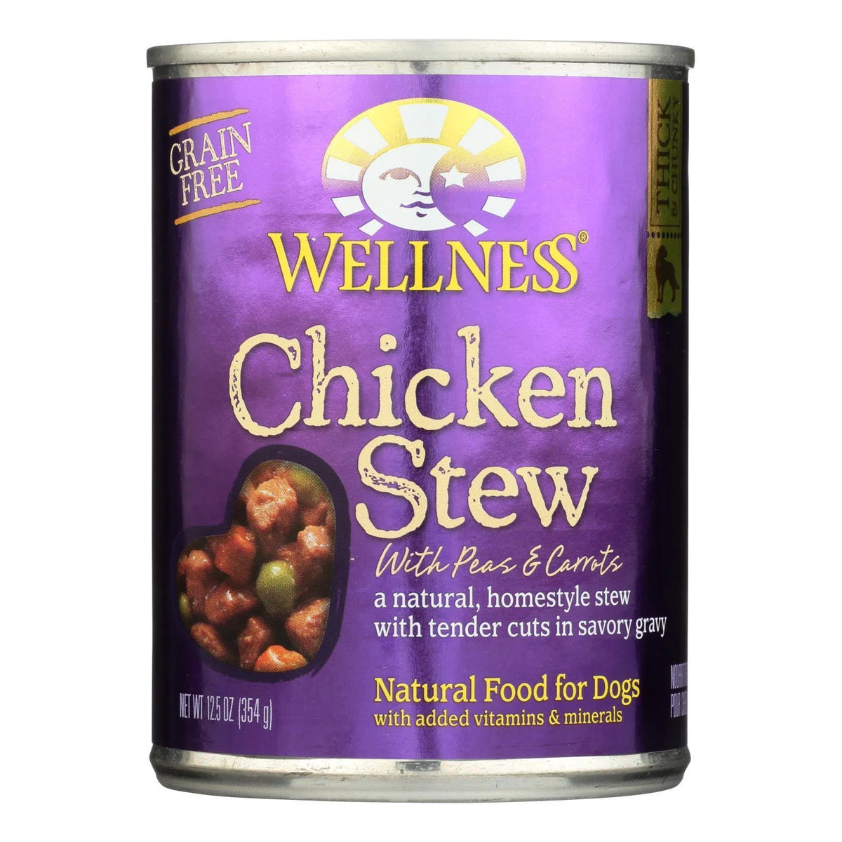 Chicken Peas and Carrots Broth Wet Dog Food 12.5 oz Cans 12 Count R924039