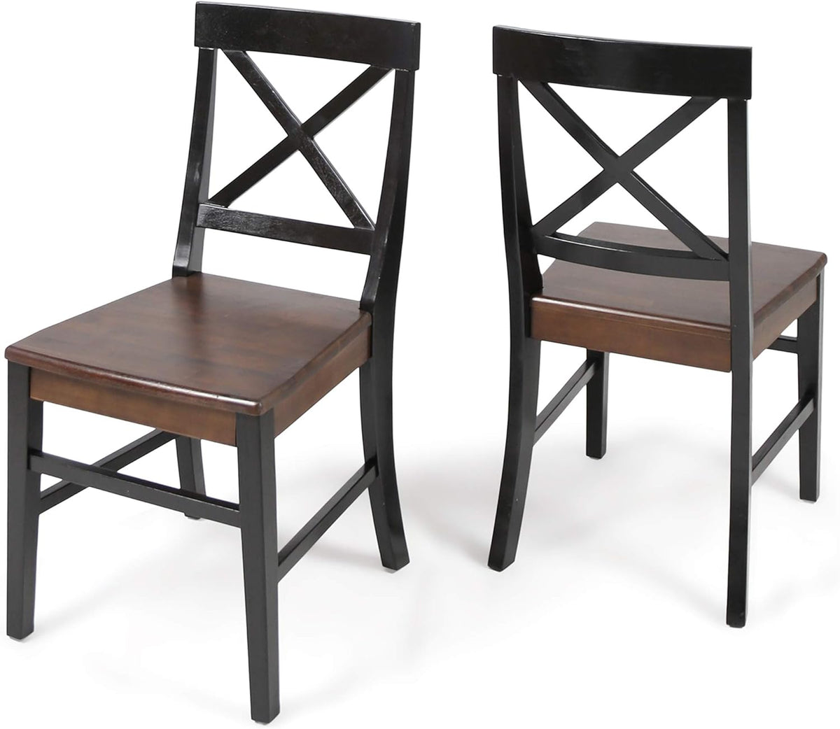 Light Grey Acacia Wood Dining Chairs K411047