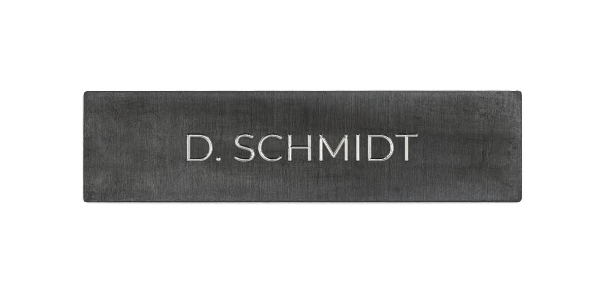 Stainless Steel V4A Brushed PVD Coating Nameplate Z358779