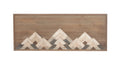 Brown Wood Mountain Geometric Wall Decor K6267