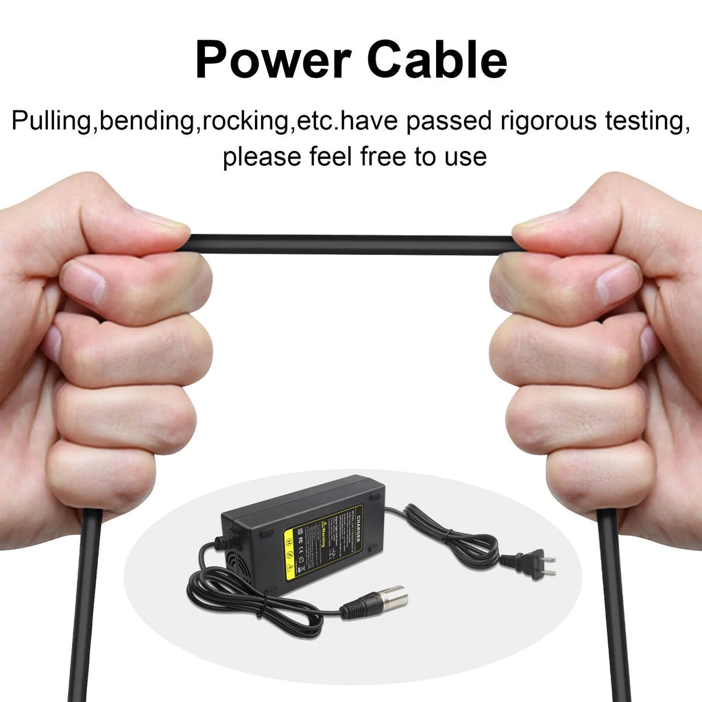 XLR Male Charger 54.6V 2A 110W Li-ion Battery Y204254