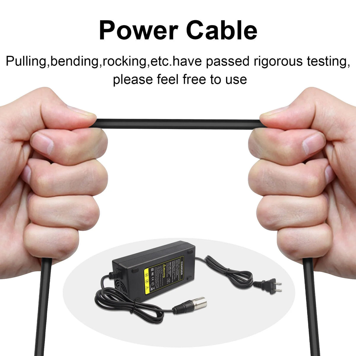 XLR Male Charger 54.6V 2A 110W Li-ion Battery Y204254