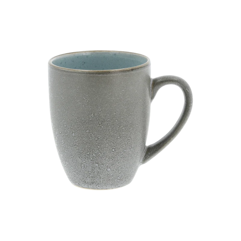 Stoneware Mug With Handle 0.3L Grey Light Blue J58022