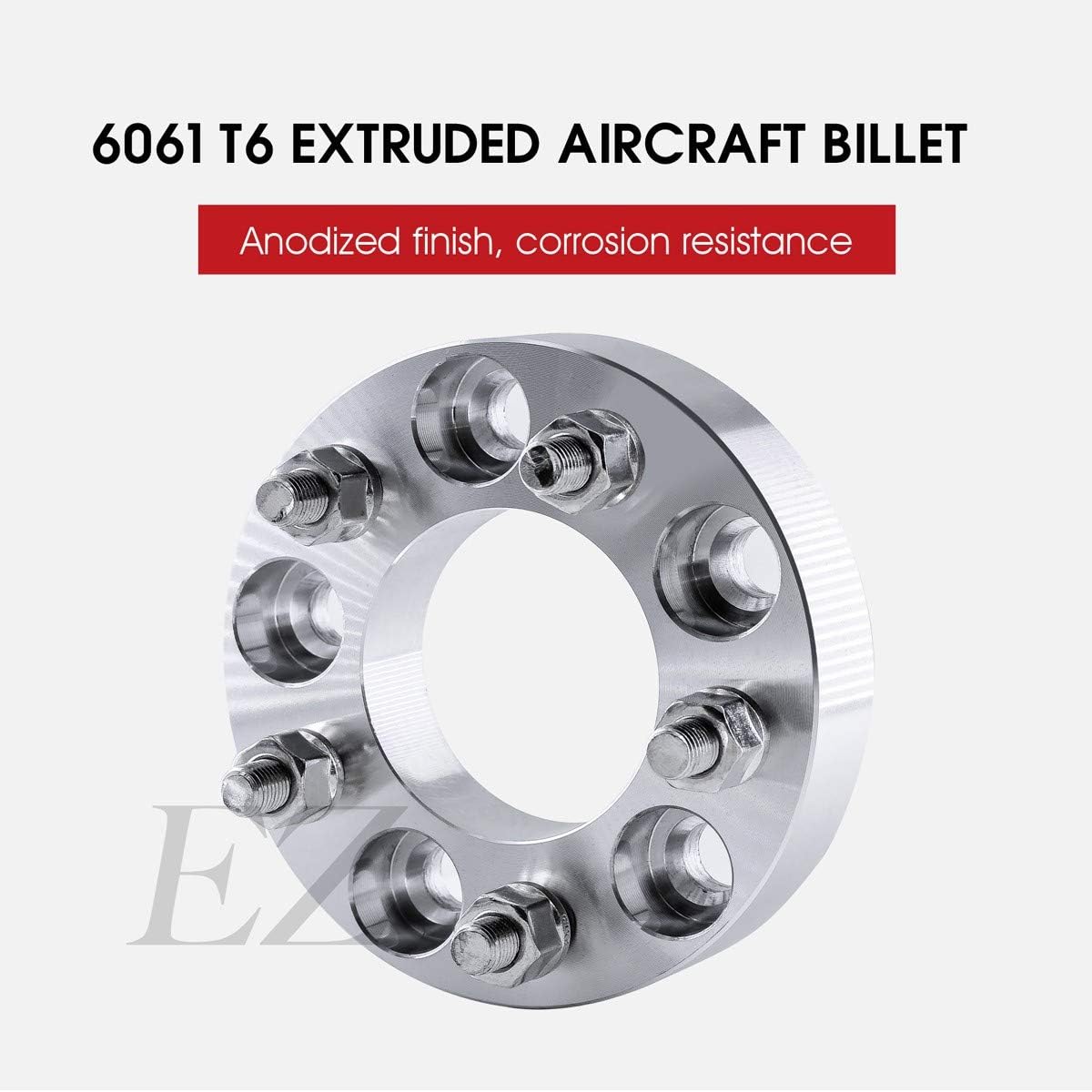 2 Wheel Adapters 5x5.5 to 5 Lug 5" Thickness 1.5 Inch V80822
