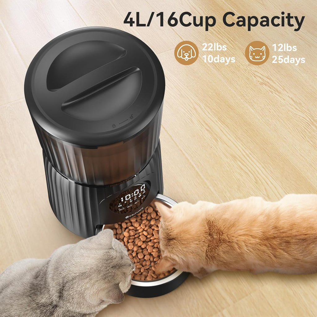 4L Automatic Cat Feeder with Dual Power Supply F10877