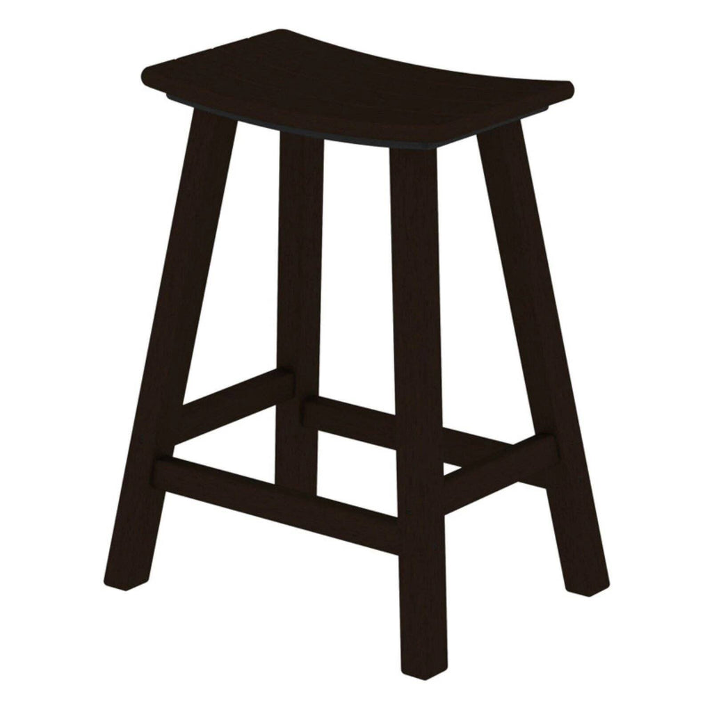 Slate Grey Saddle Bar Stool T255