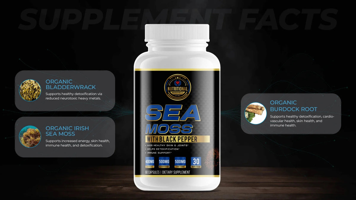 Sea Moss with Black Pepper Capsules L3848
