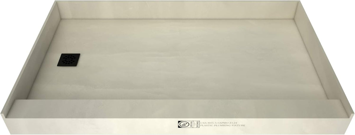 60" x 30" Shower Pan Kit with Left Drain O317