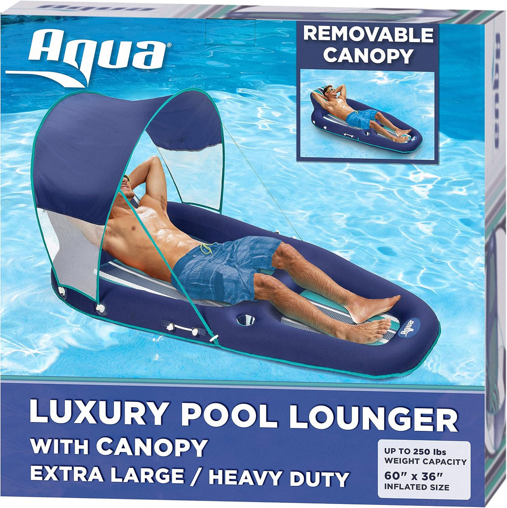 Inflatable Pool Float and Recliner with Adjustable Backrest H4440