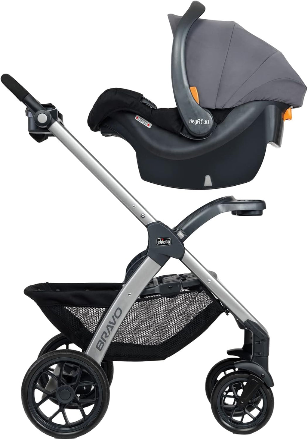 3-in-1 Travel System Stroller with Infant Car Seat and Base, Camden/Black & Grey W872518