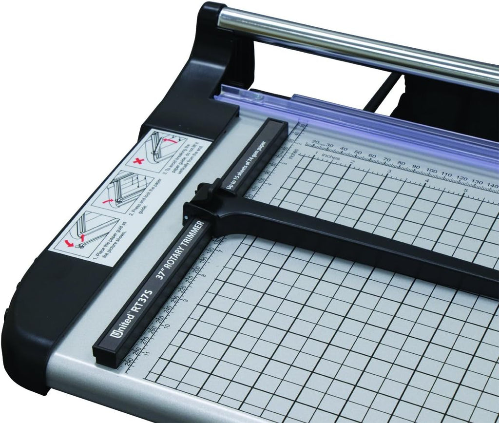 51 Rotary Paper Trimmer with Stand and Fabric Catch Tray, 10 Sheet Capacity H2035