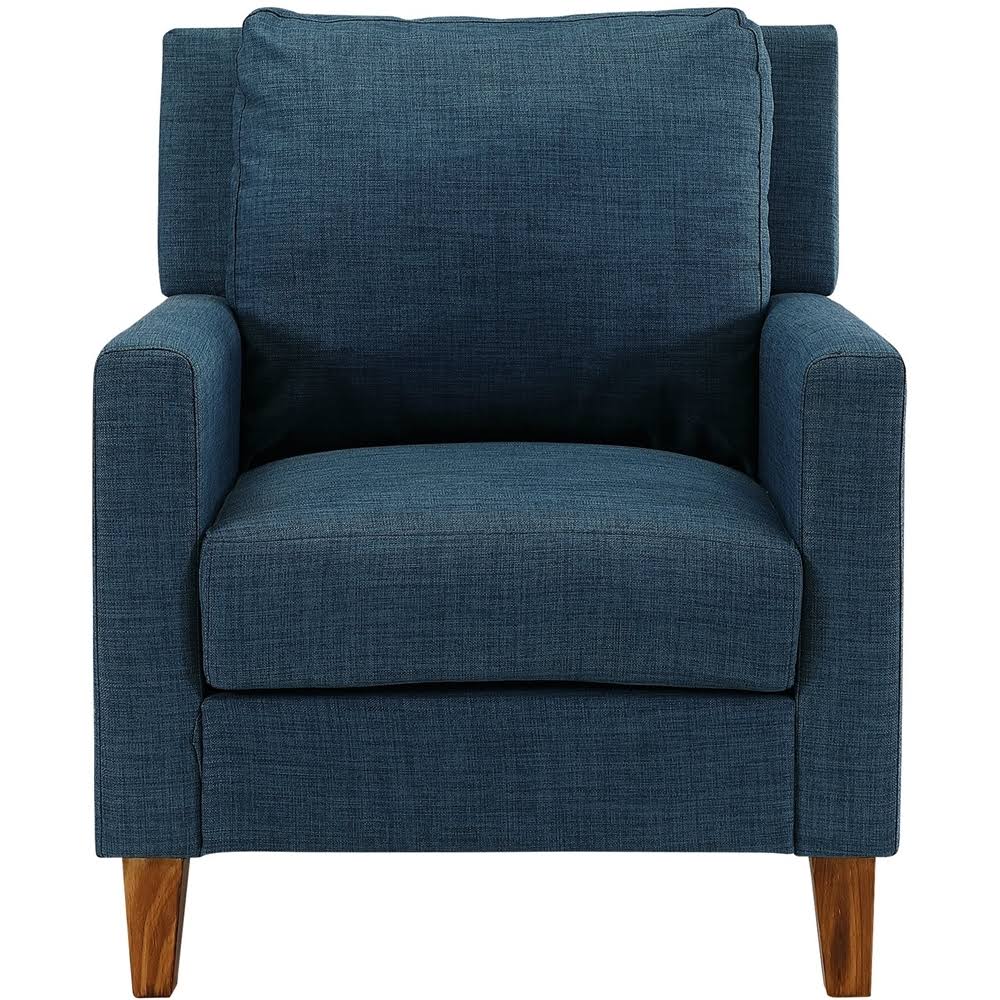 Navy Blue Linen Accent Chair G75617