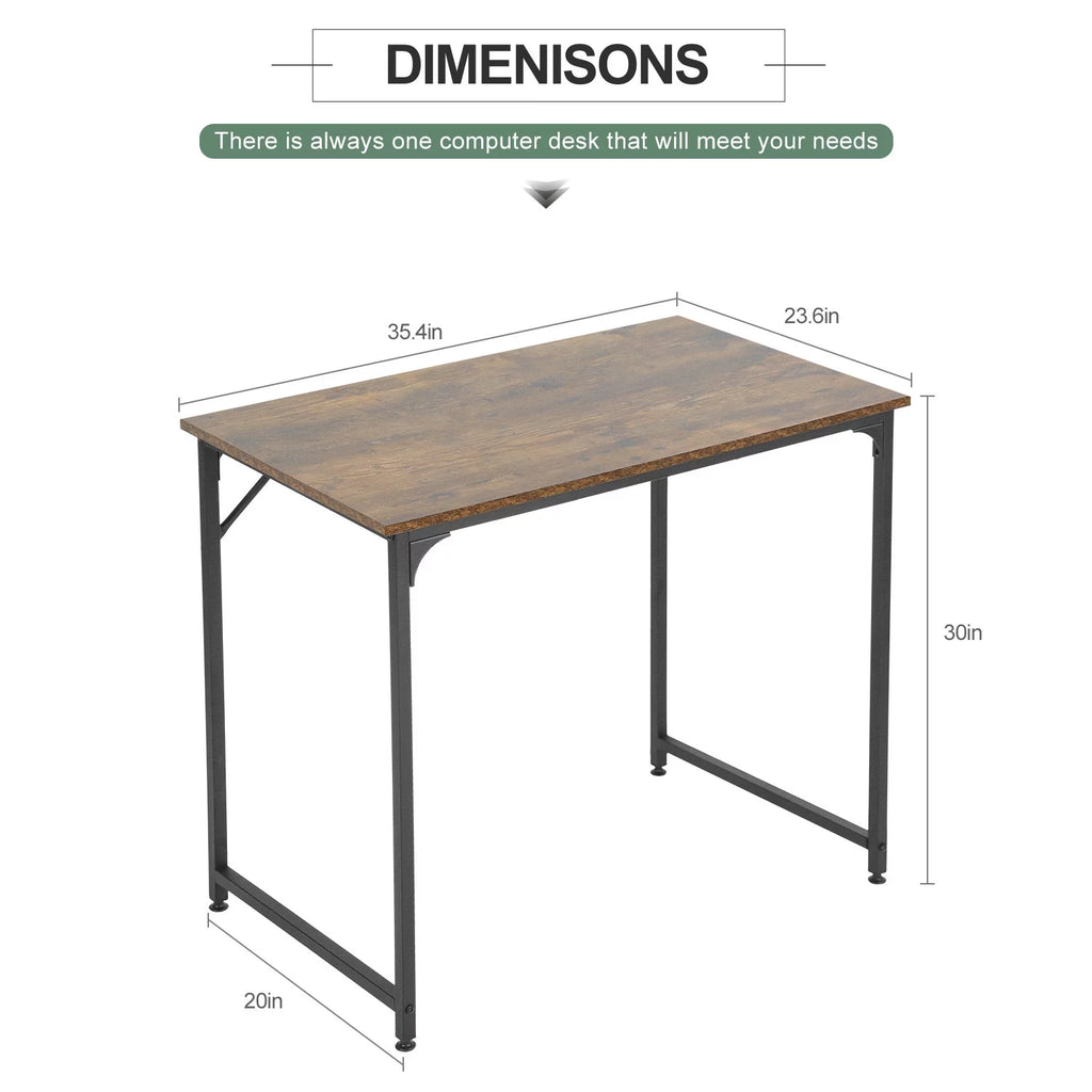 Vintage Wood Metal Computer Desk G2349