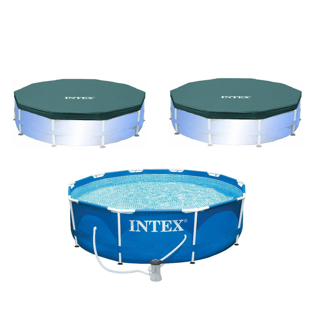 Round Frame Pool with Filter Pump and Vinyl Cover U910