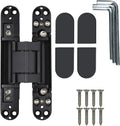 Invisible Hinge 180 Degree Swing Hinge 7 inch Black Pack of 2 L205072
