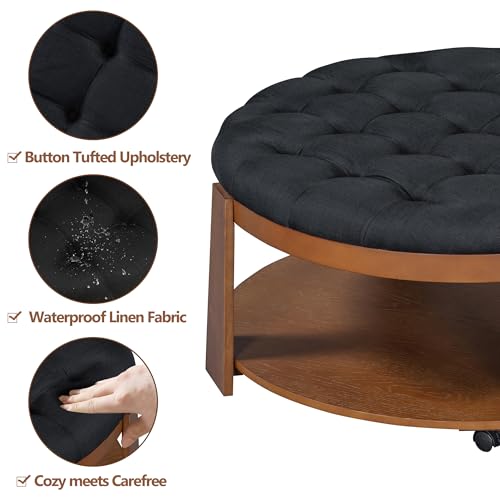 2 Piece Nesting Rattan Coffee Table Set K6852