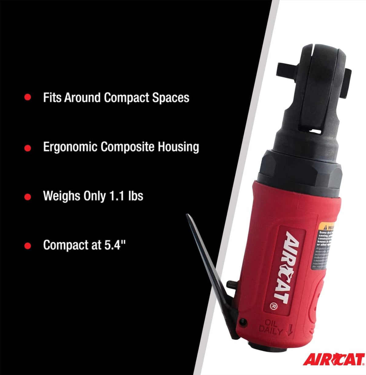 1/4-Inch Mini Palm Ratchet 300 RPM 35 ft-lbs H309198