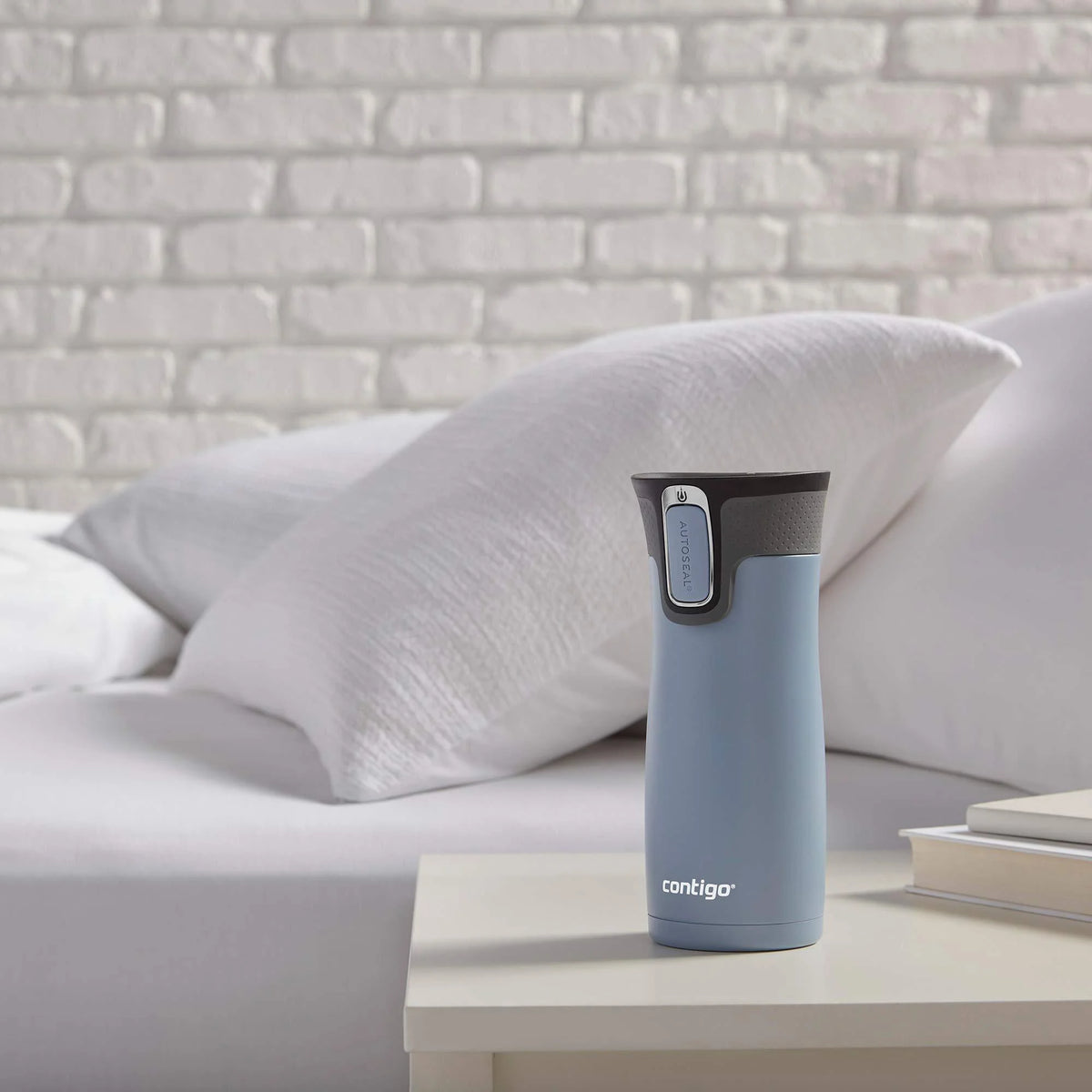 16 Oz Stainless Steel Travel Mug, 2-Pack A82385