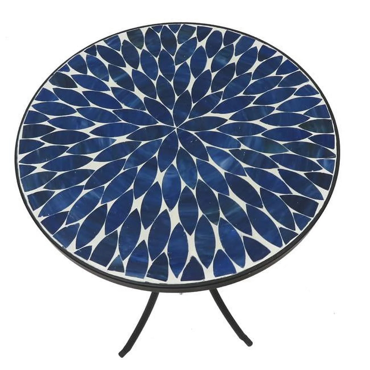 14 in. Round Mosaic Side Table N849