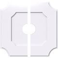 36 inchod x 7 inchid x 21 1/2 inchc x 1 inchp PVC Ceiling Medallion, Two Piece R6545