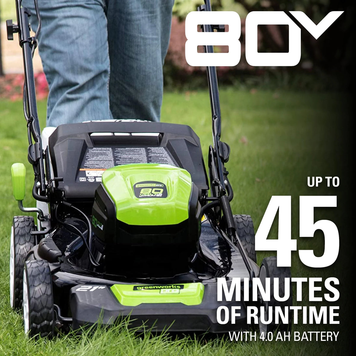 80V 21 Push Mower with 4Ah Battery & Charger F170524