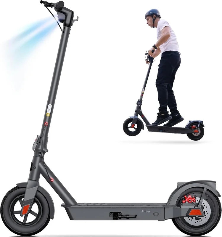 Electric Scooter with 500W Motor, 8.5 Solid Tires, 15 Miles Range E5451