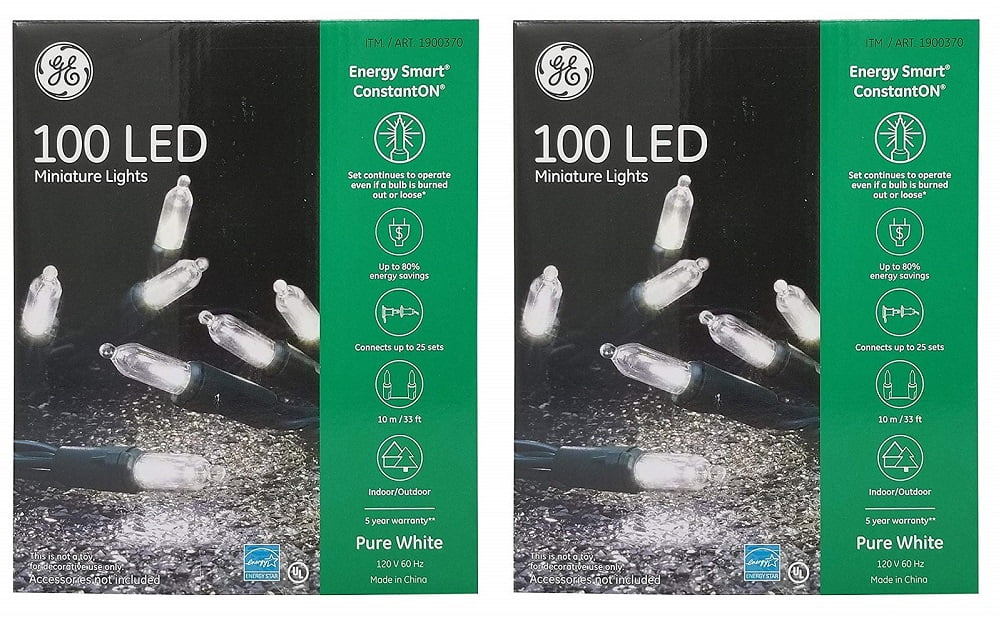 100 LED Miniature Lights Pure White (2-Pack) K57598