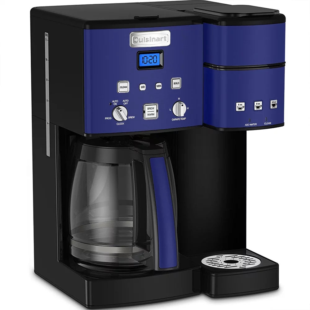 12 Cup Coffee Maker and Single-Serve Brewer Navy Bundle M122238