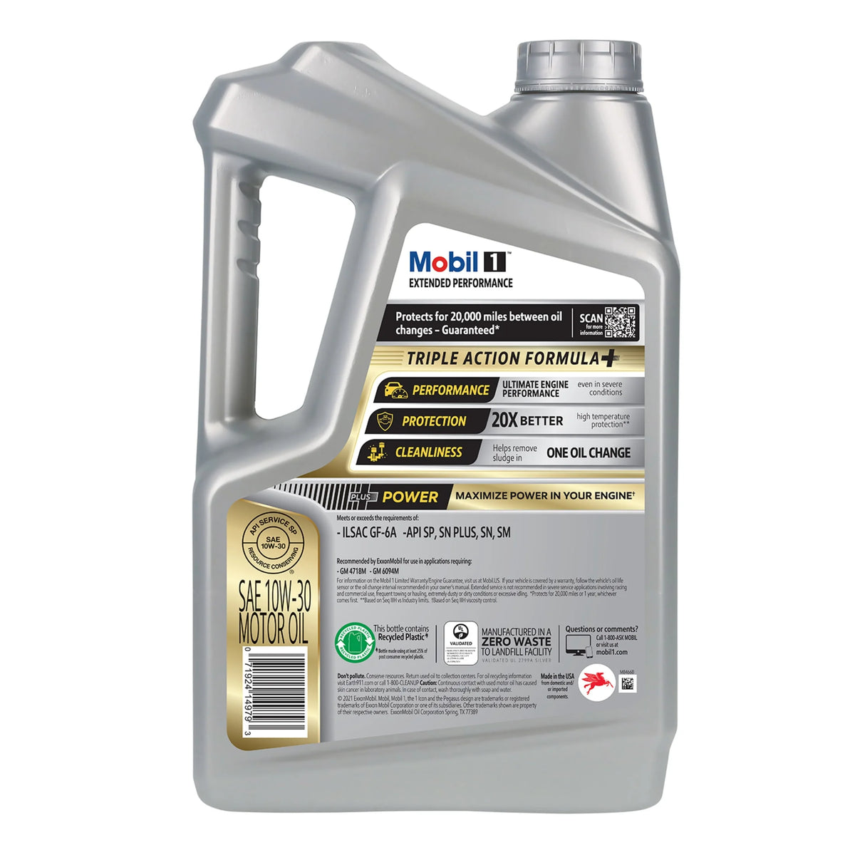 Full Synthetic Motor Oil 10W-30, 5 Quart F57031