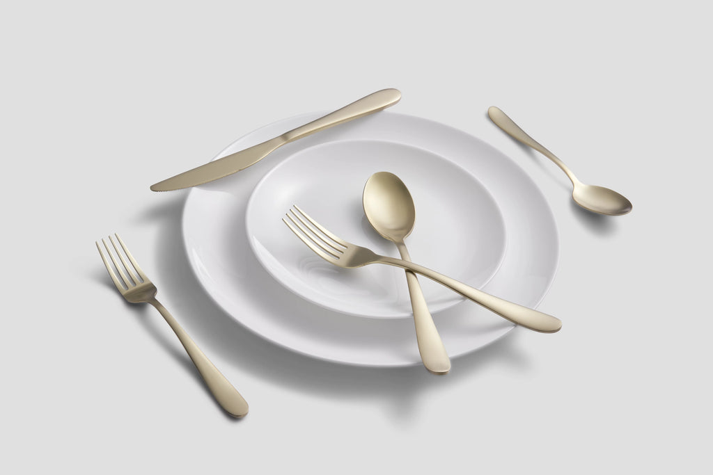 Champagne Satin 20-Piece Flatware Set A307