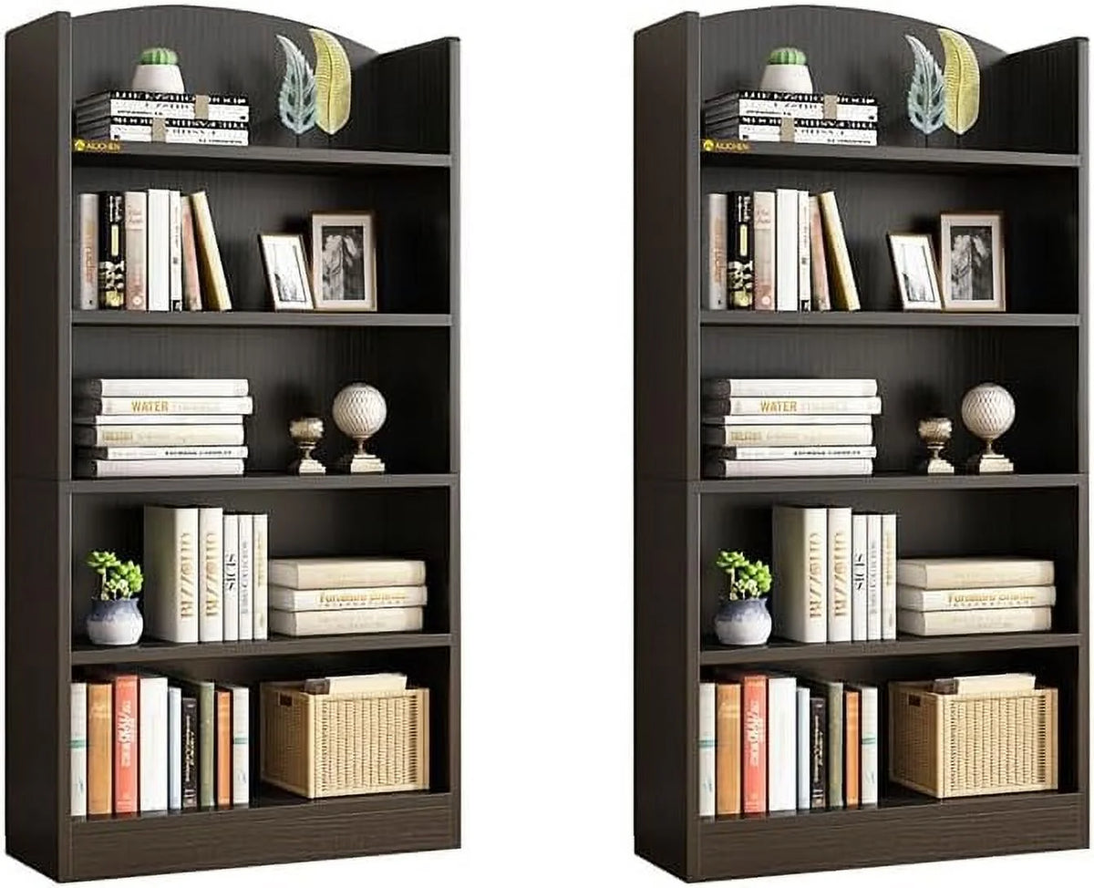 Wood 5 Tier Bookshelf V210515