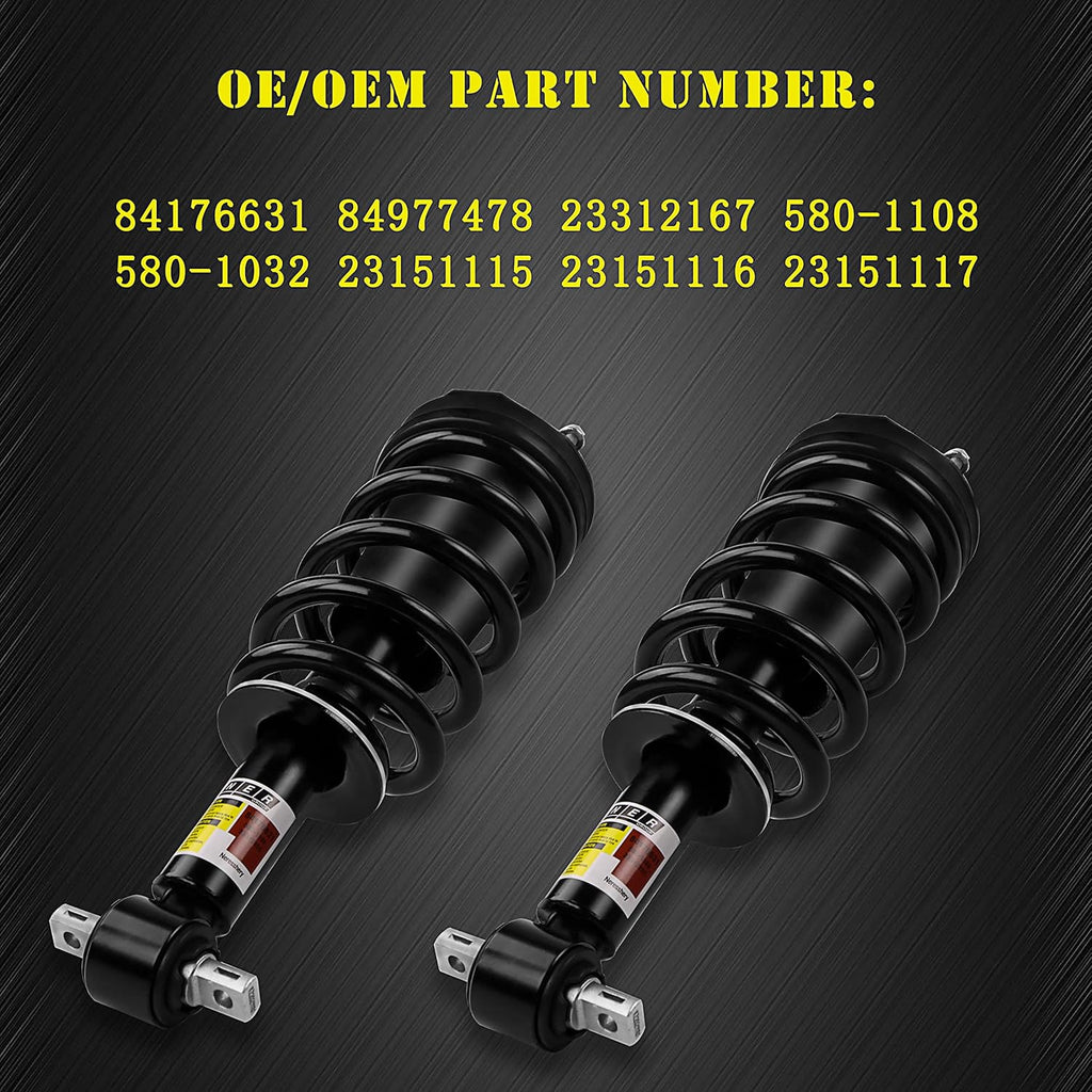 Front Shocks Absorber and Struts Set Complete Assembly Automotive Replacement E910232