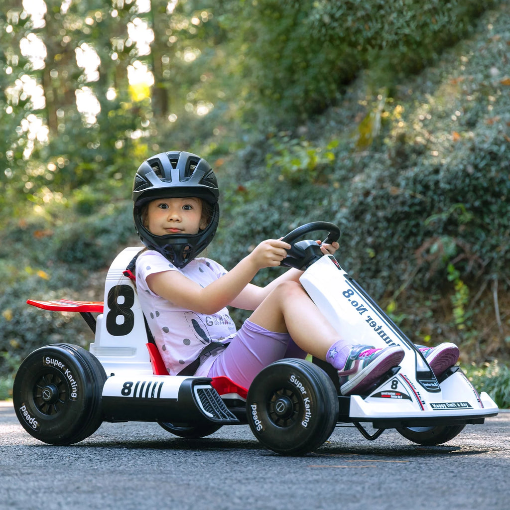 White Electric Go Kart 12V 7Ah A7328