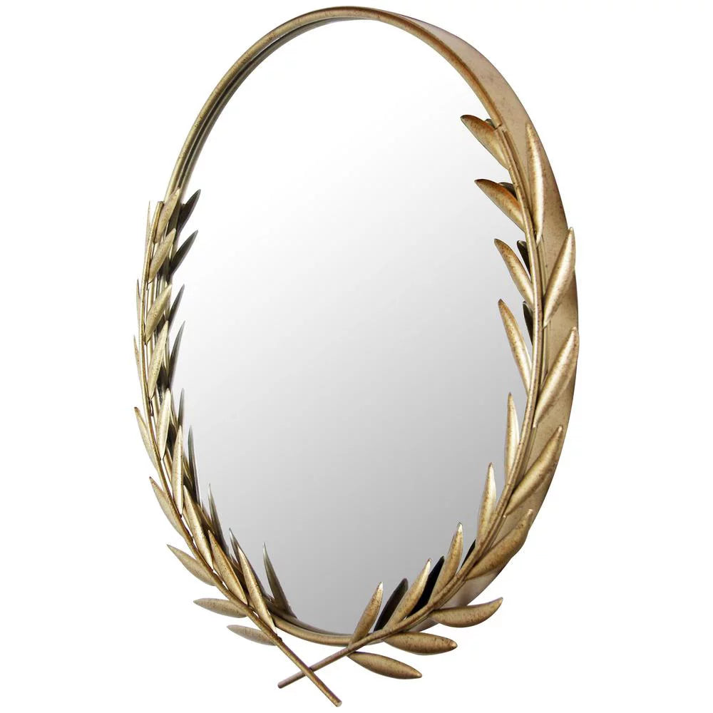 Gold Round Wall Mirror E450216