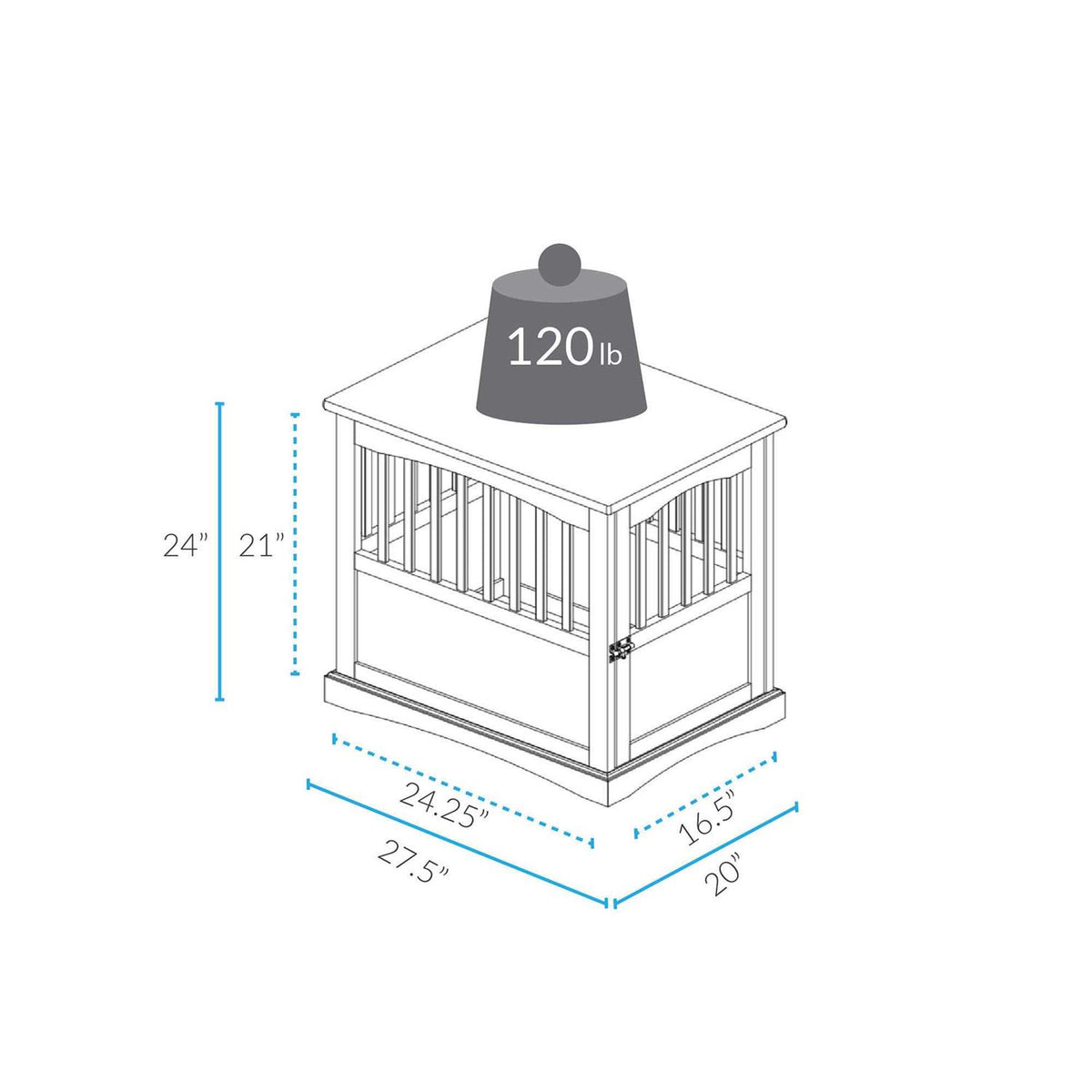 End Table Pet Crate Y21836