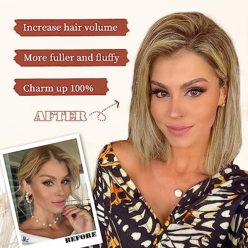 Dark Brown 4 Pcs Hair Toppers with Clips G155422