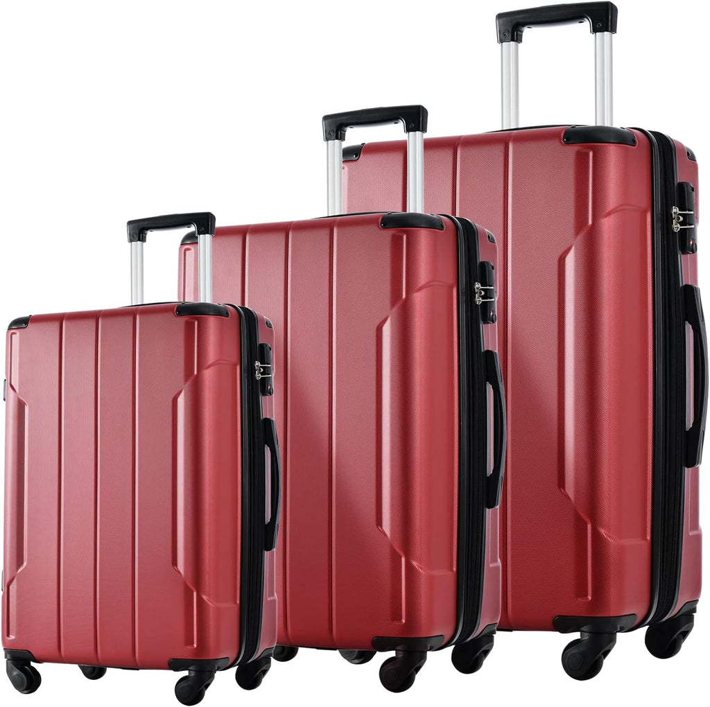3 Piece Lightweight Hardshell Spinner Luggage Set O58262