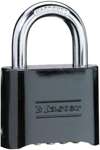 Black Die-Cast Combination Padlock Set of 4 N77564