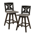 Black Sand-Through Swivel Counter Stool L61544