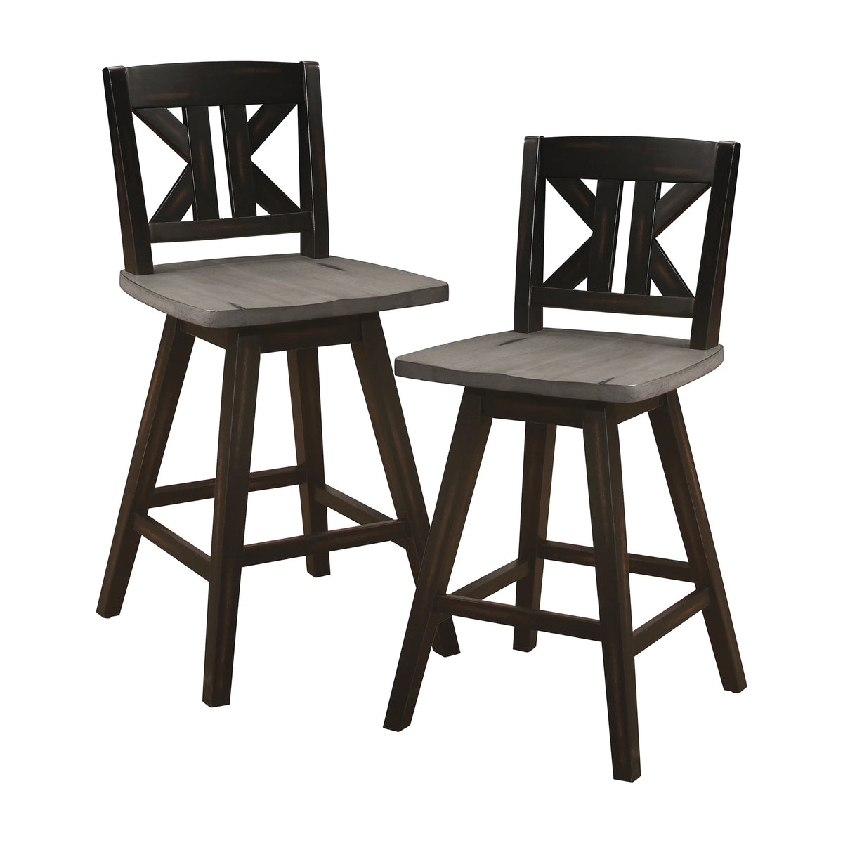 Black Sand-Through Swivel Counter Stool L61544