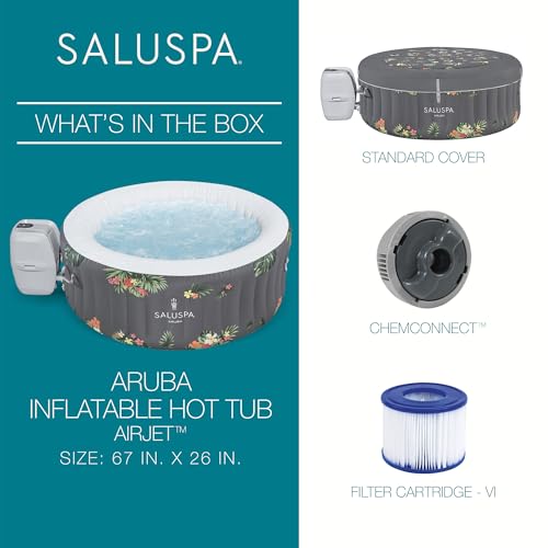 Gray Inflatable Hot Tub O137