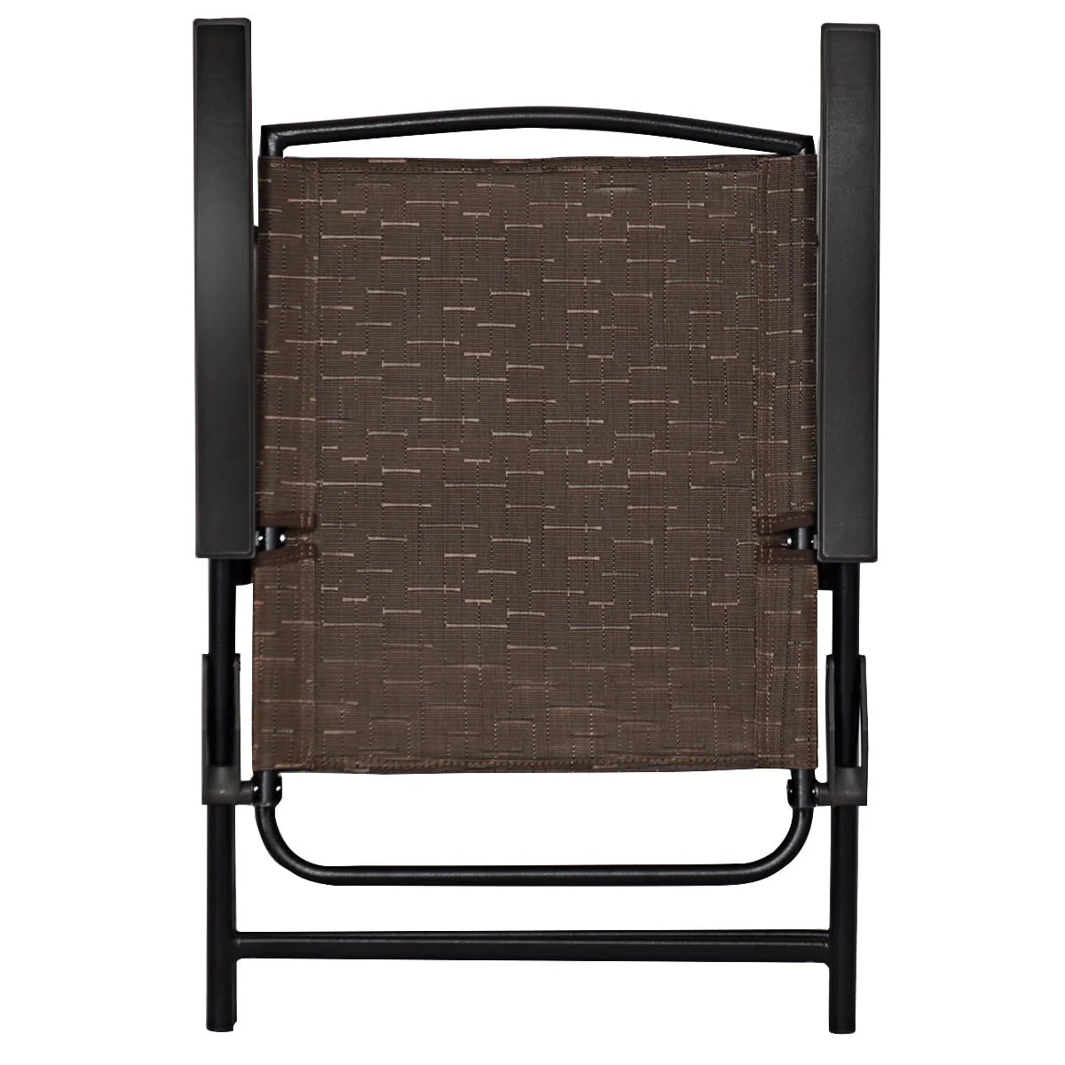 Set of 4 Folding Sling Chairs Steel Armrest L634